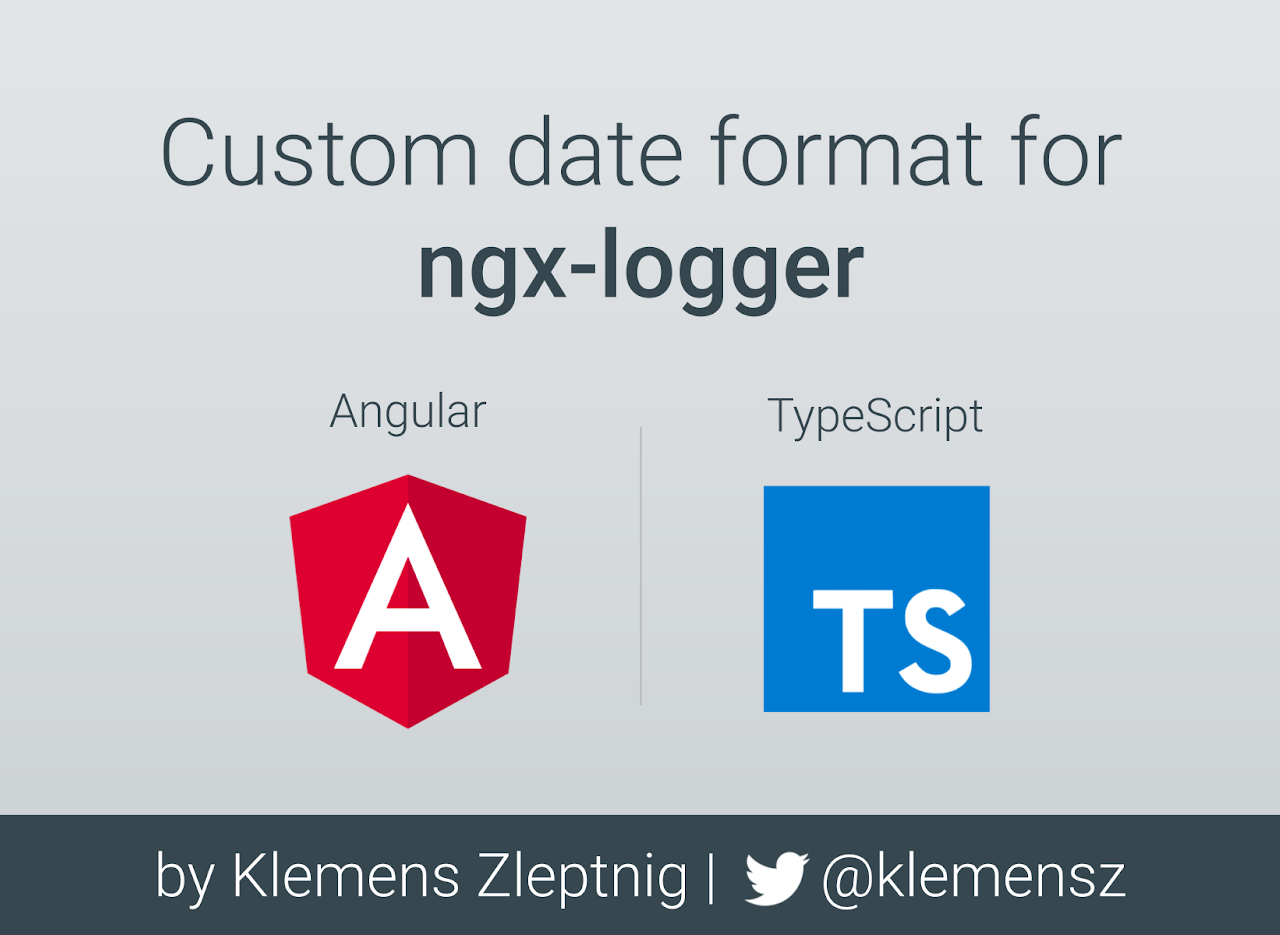 Eigenes Datumsformat für ngx-logger mit Angular und TypeScript